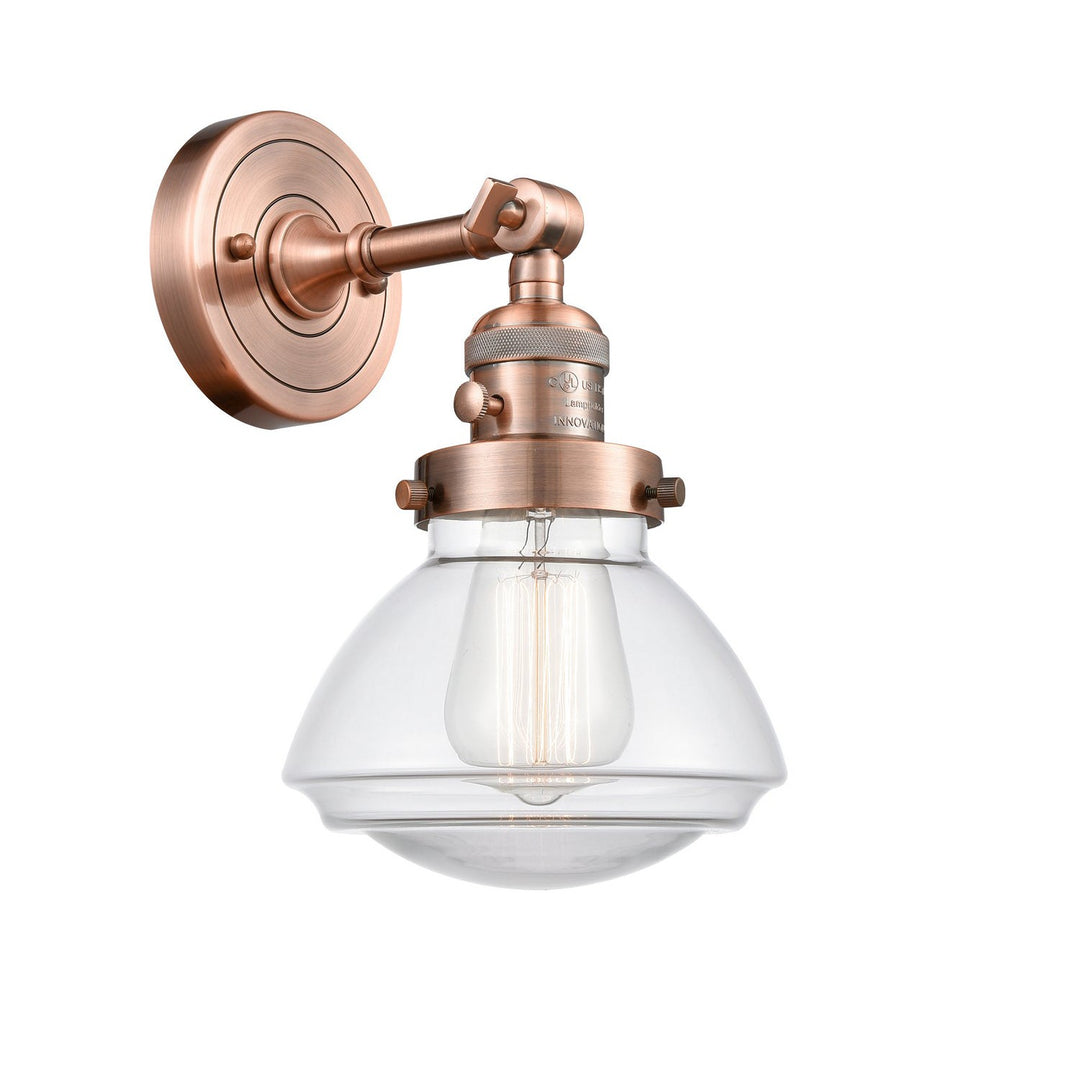 Innovations Franklin Restoration 203SW-AC-G322 Wall Sconce Light - Antique Copper