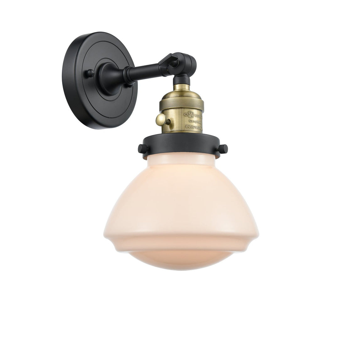 Innovations Franklin Restoration 203SW-BAB-G321 Wall Sconce Light - Black Antique Brass
