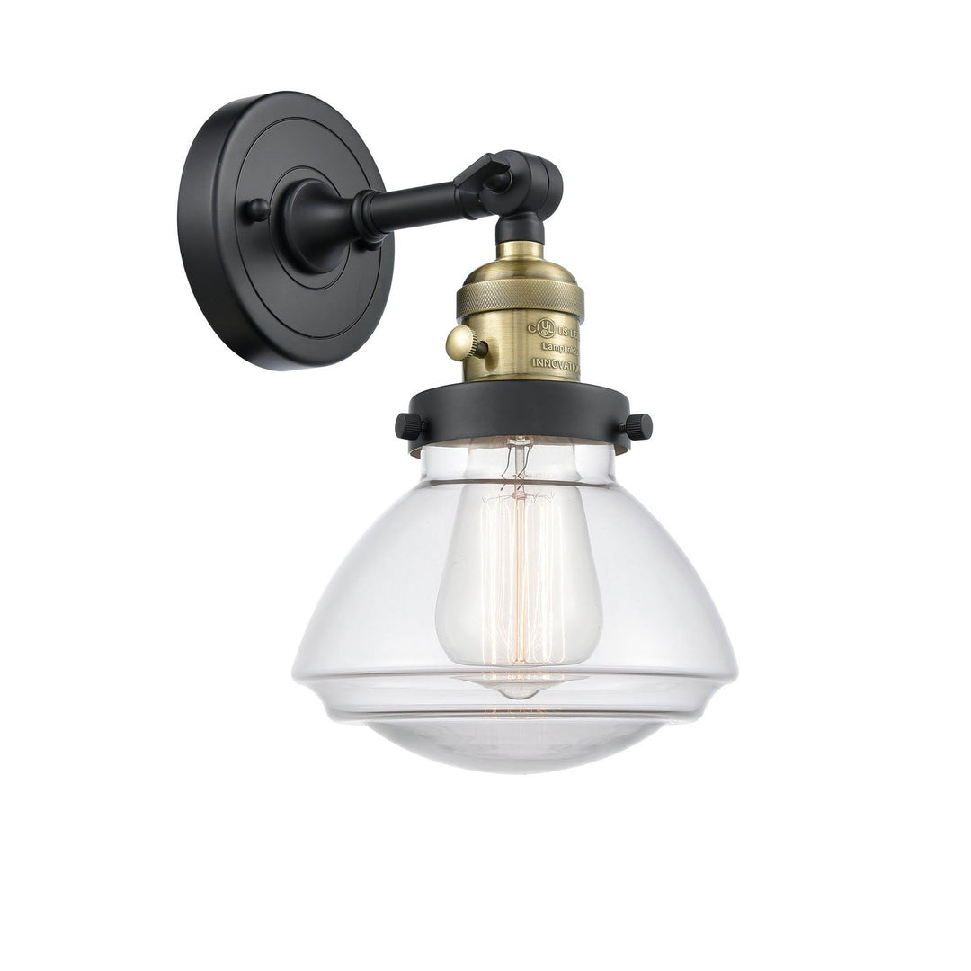 Innovations Franklin Restoration 203SW-BAB-G322 Wall Sconce Light - Black Antique Brass