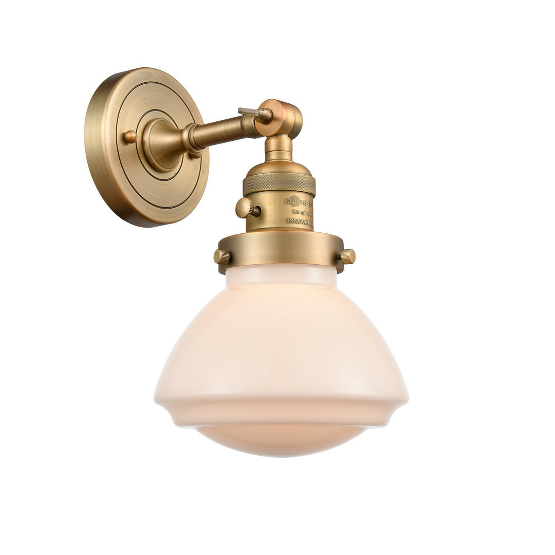 Innovations Franklin Restoration 203SW-BB-G321 Wall Sconce Light - Brushed Brass