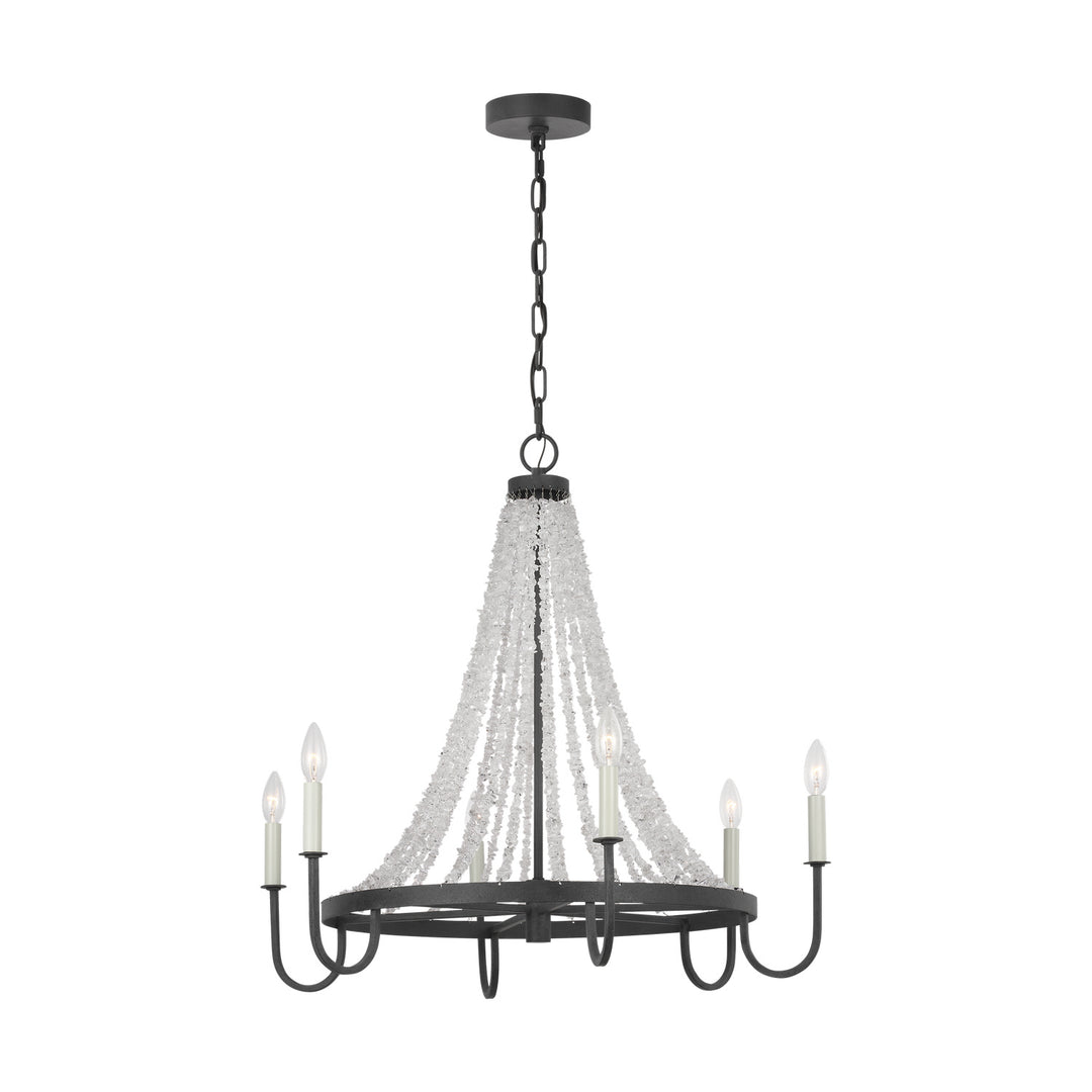 Visual Comfort Studio Leon AC1066DWZ Chandelier Light - Dark Weathered Zinc
