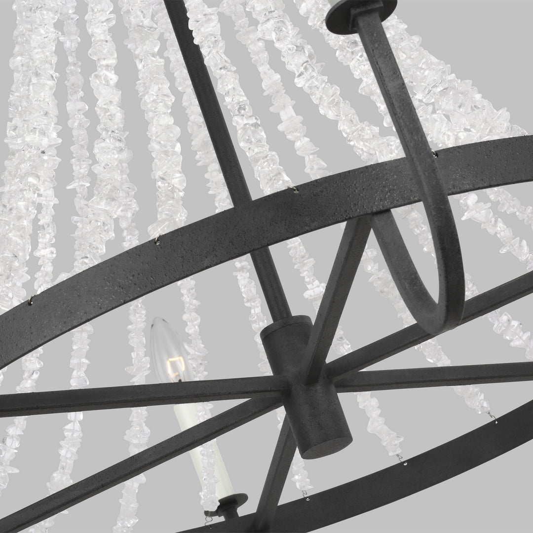 Visual Comfort Studio Leon AC1066DWZ Chandelier Light - Dark Weathered Zinc