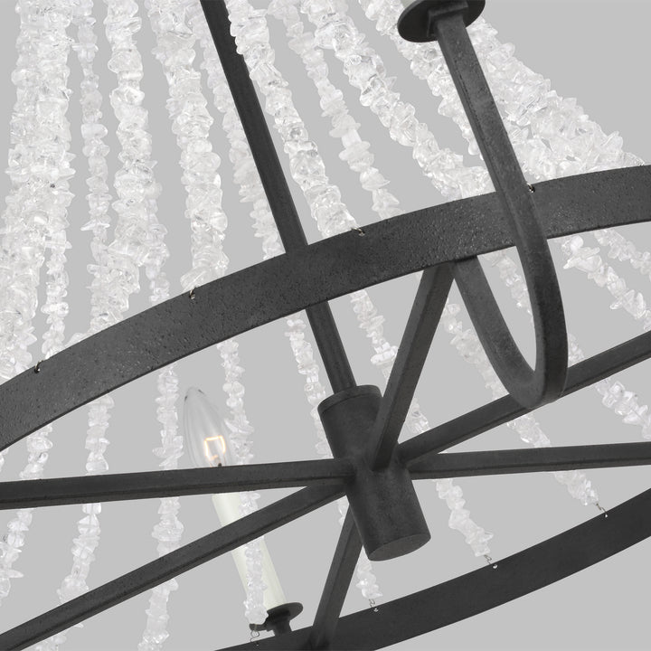 Visual Comfort Studio Leon AC1066DWZ Chandelier Light - Dark Weathered Zinc