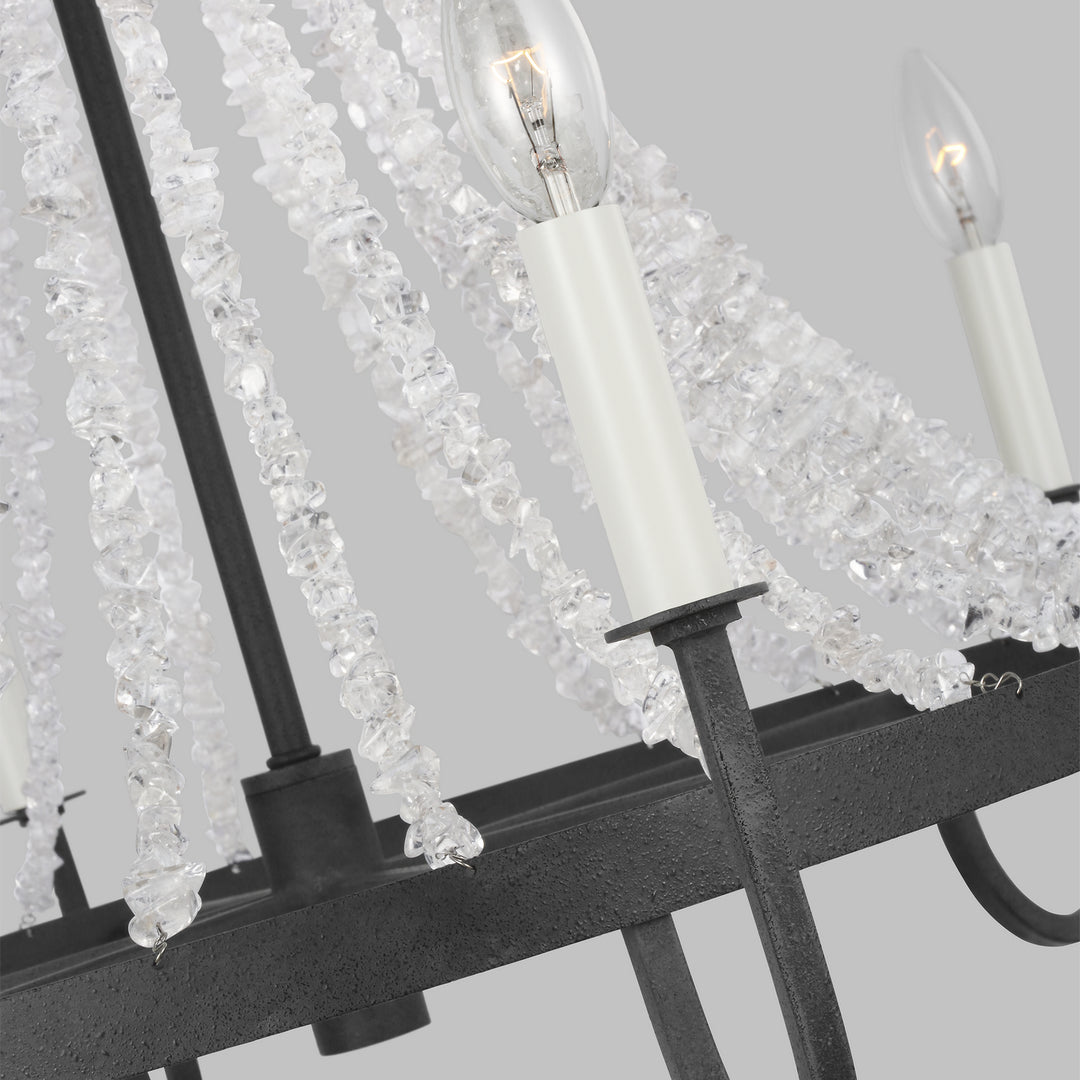 Visual Comfort Studio Leon AC1066DWZ Chandelier Light - Dark Weathered Zinc