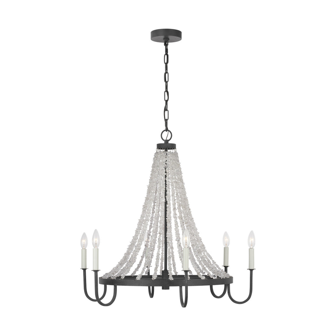 Visual Comfort Studio Leon AC1066DWZ Chandelier Light - Dark Weathered Zinc