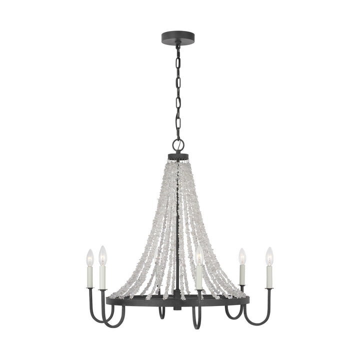 Visual Comfort Studio Leon AC1066DWZ Chandelier Light - Dark Weathered Zinc