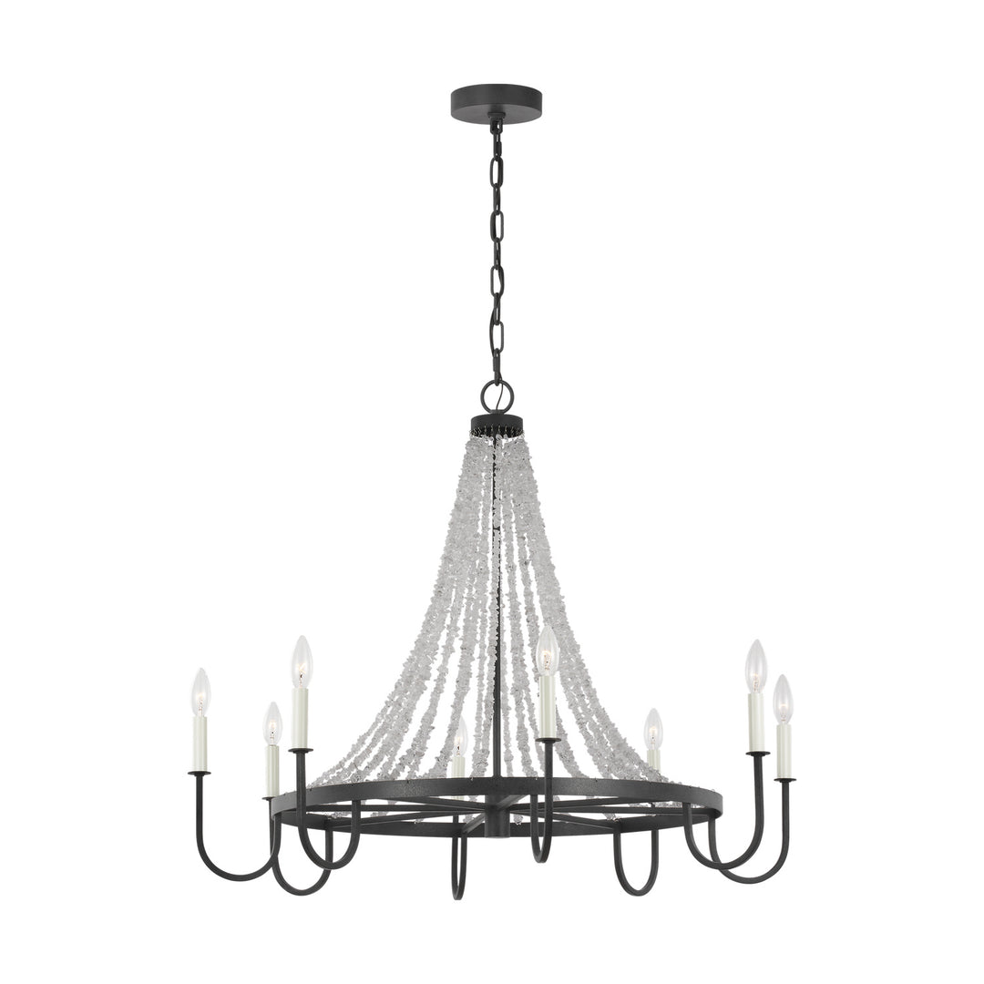Visual Comfort Studio Leon AC1078DWZ Chandelier Light - Dark Weathered Zinc