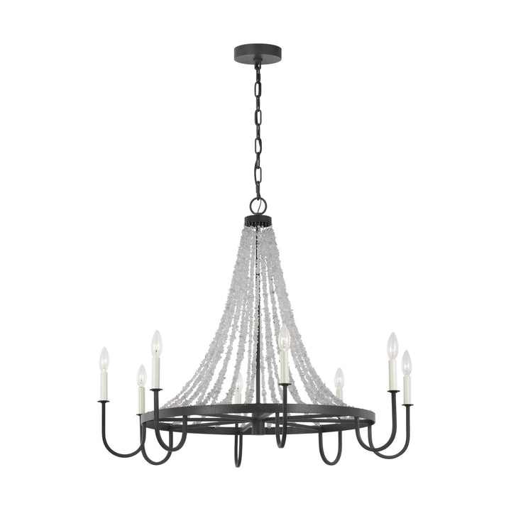 Visual Comfort Studio Leon AC1078DWZ Chandelier Light - Dark Weathered Zinc