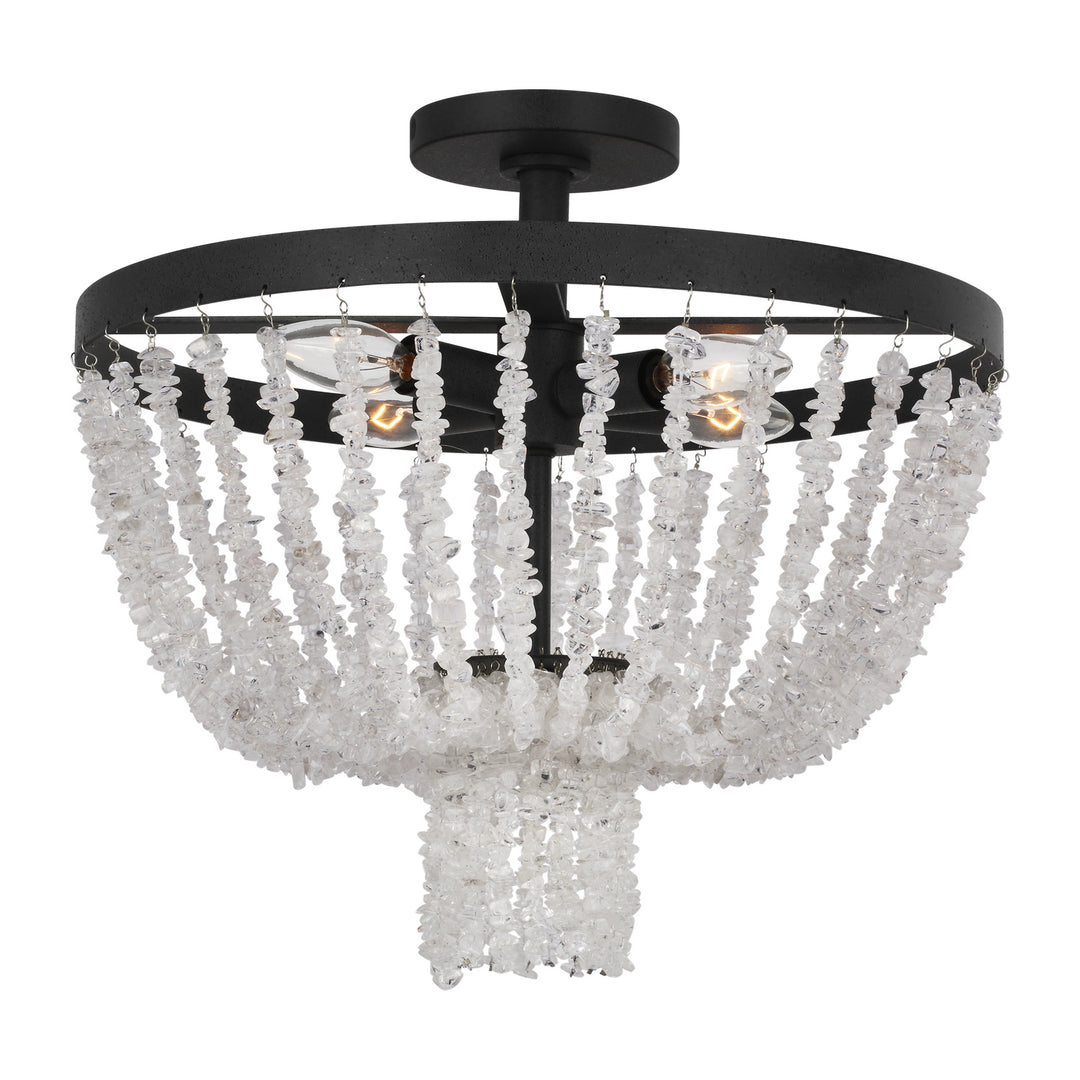 Visual Comfort Studio Leon AF1164DWZ Ceiling Light - Dark Weathered Zinc