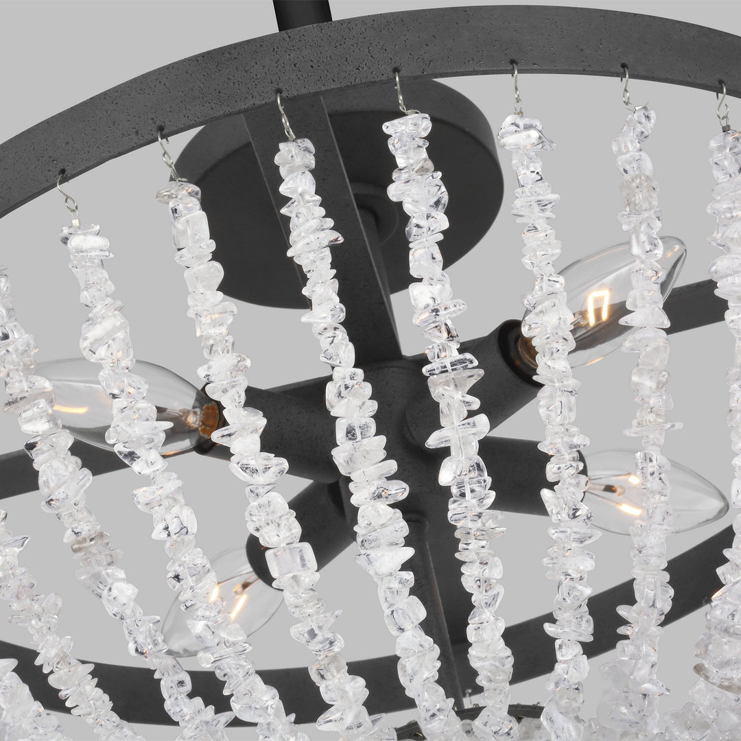 Visual Comfort Studio Leon AF1164DWZ Ceiling Light - Dark Weathered Zinc