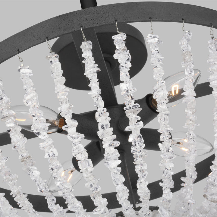 Visual Comfort Studio Leon AF1164DWZ Ceiling Light - Dark Weathered Zinc