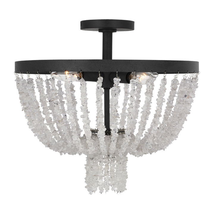 Visual Comfort Studio Leon AF1164DWZ Ceiling Light - Dark Weathered Zinc
