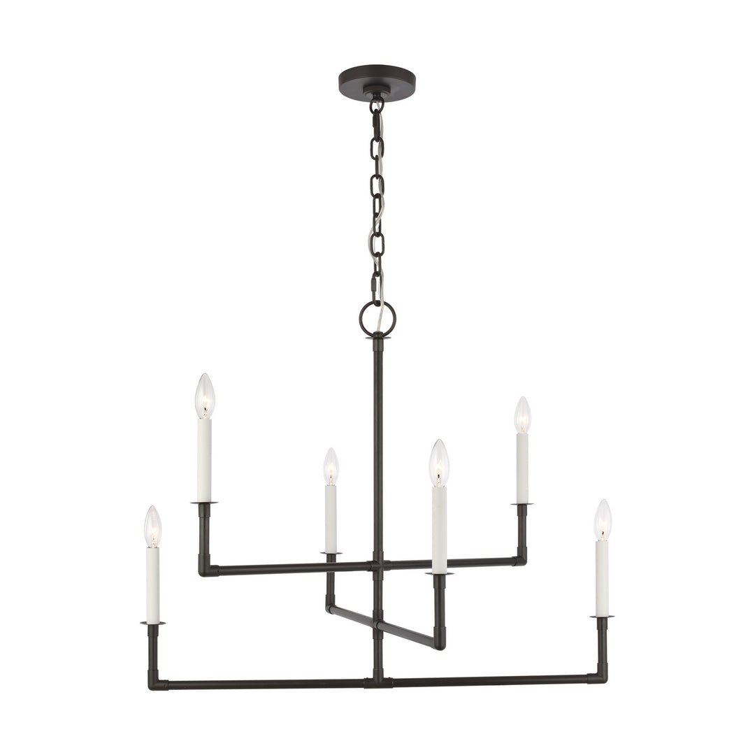 Visual Comfort Studio Bayview CC1346AI Chandelier Light - Aged Iron