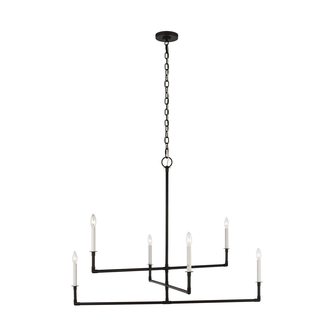 Visual Comfort Studio Bayview CC1356AI Chandelier Light - Aged Iron