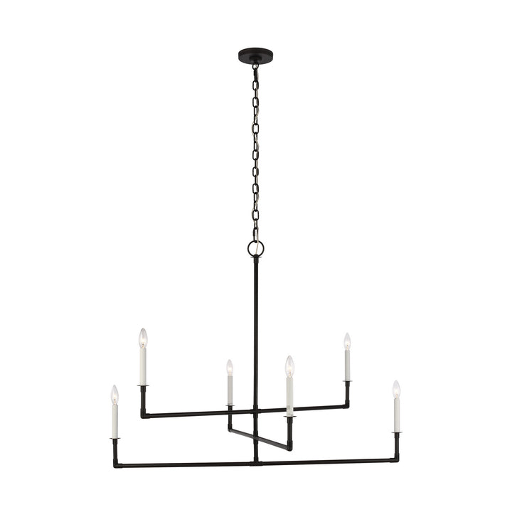 Visual Comfort Studio Bayview CC1356AI Chandelier Light - Aged Iron