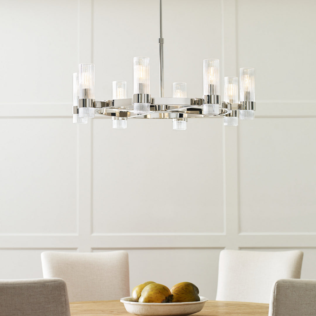 Visual Comfort Studio Geneva CC1378PN Chandelier Light - Polished Nickel