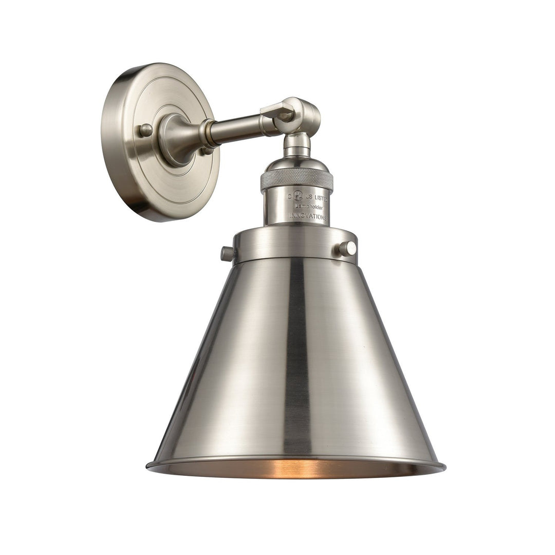 Innovations Franklin Restoration 203SW-SN-M13-SN Wall Sconce Light - Brushed Satin Nickel