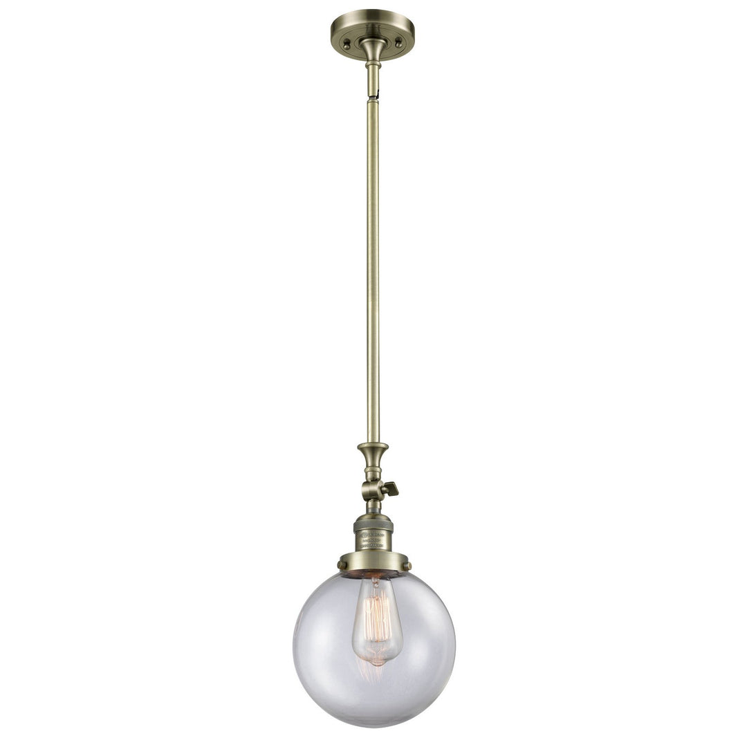 Innovations Franklin Restoration 206-AB-G202-8 Pendant Light - Antique Brass