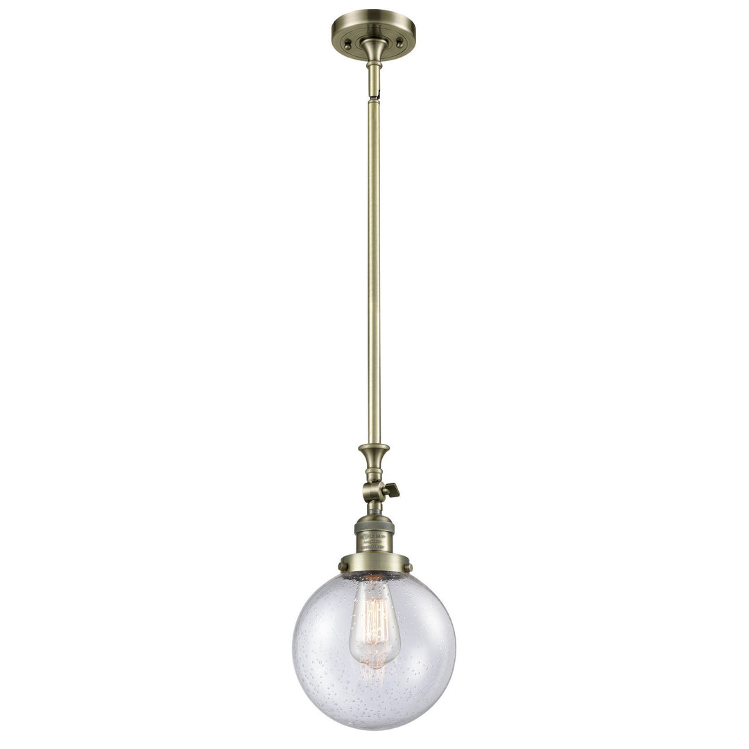 Innovations Franklin Restoration 206-AB-G204-8 Pendant Light - Antique Brass