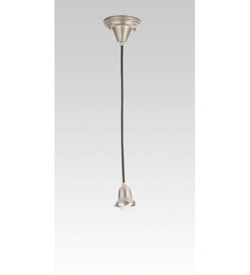 Meyda Tiffany Lighting 101616 Covered Wire One Light Pendant Hardware Utility Light Pewter, Nickel, Silver