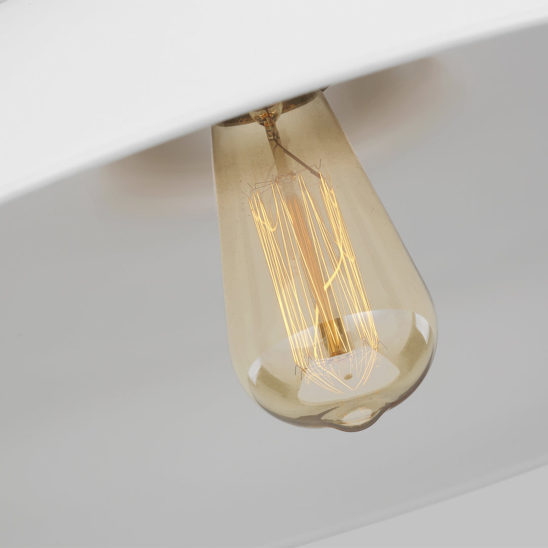 Visual Comfort Studio Wellfleet CP1231MWTBBS Pendant Light - Matte White and Burnished Brass