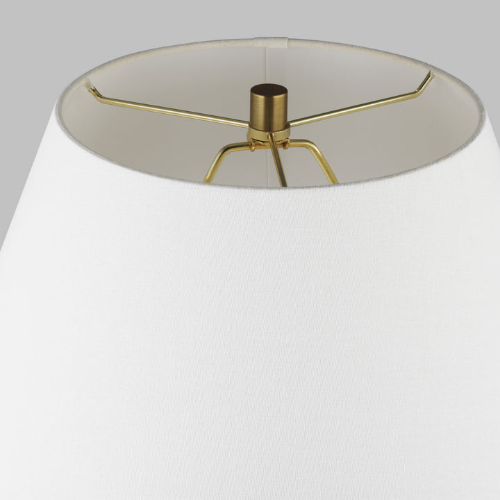 Visual Comfort Studio CT1041ARCBBS1 Abaco One Light Table Lamp Lamp White