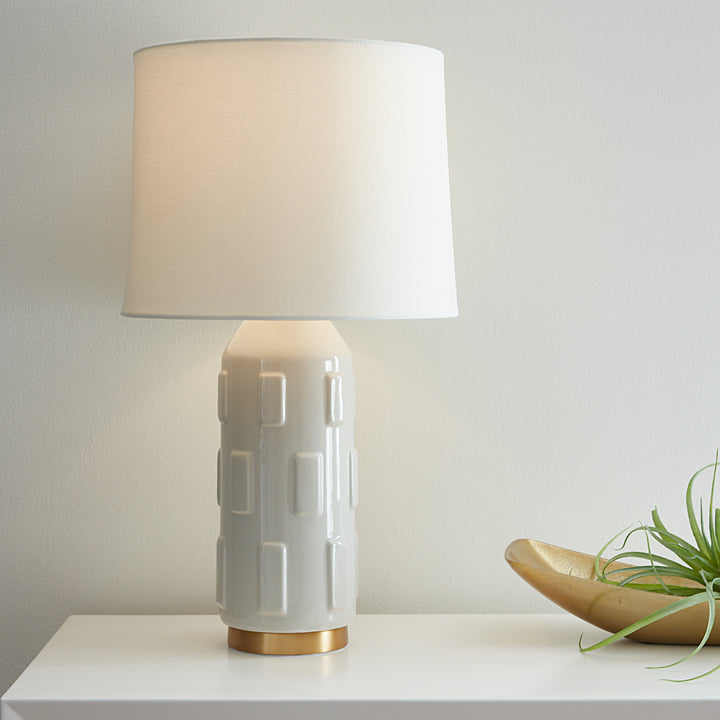 Visual Comfort Studio CT1071ARC1 Morada One Light Table Lamp Lamp White