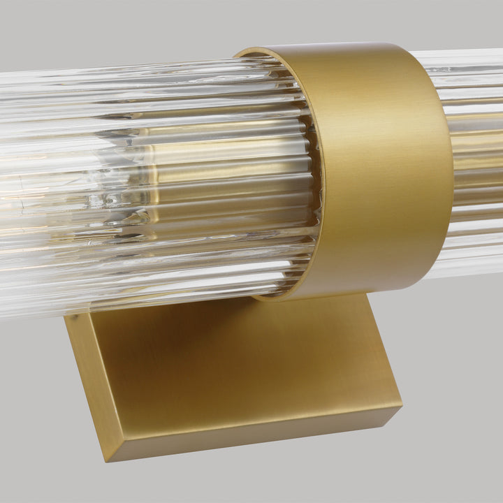 Visual Comfort Studio Geneva CV1022BBS Bath Vanity Light 5 in. wide - Burnished Brass