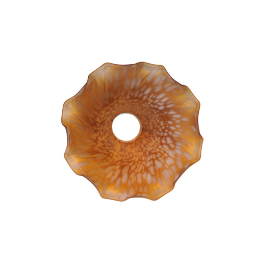 Meyda Tiffany Lighting 10162 Amber Pond Lily Shade Lamp Shade Bronze / Dark