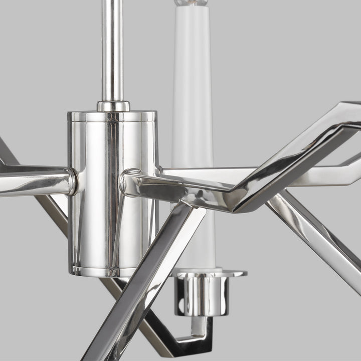 Visual Comfort Studio Hopton EC1108PN Chandelier Light - Polished Nickel