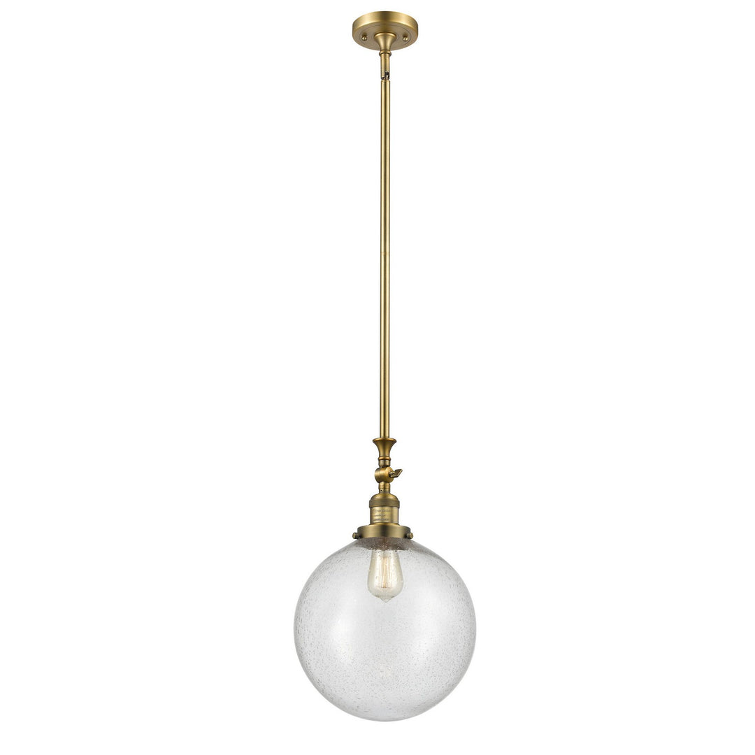 Innovations Franklin Restoration 206-BB-G204-12 Pendant Light - Brushed Brass