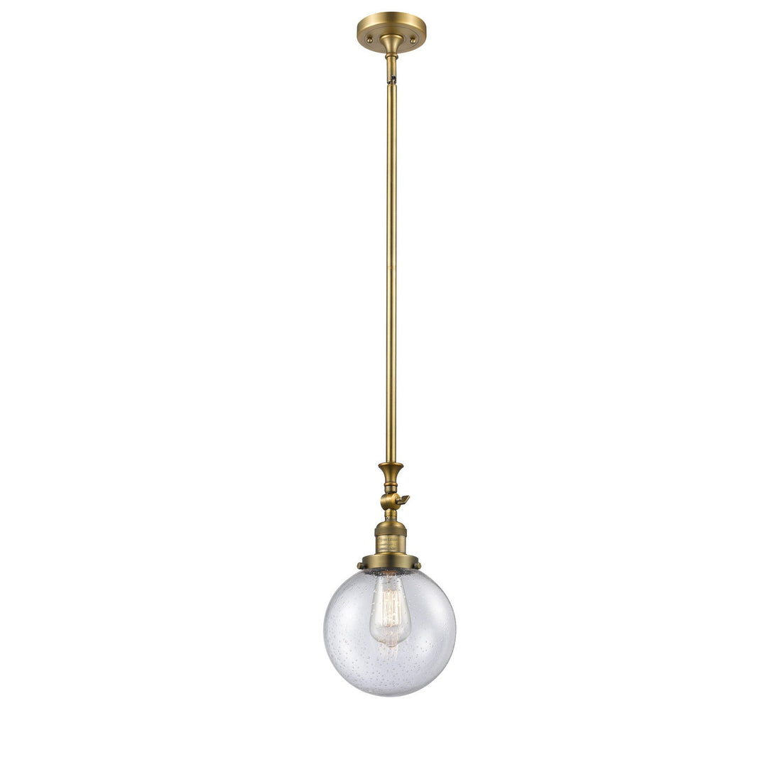 Innovations Franklin Restoration 206-BB-G204-8-LED Pendant Light - Brushed Brass