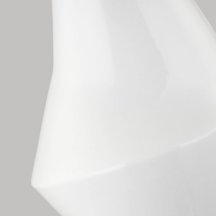 Visual Comfort Studio KT1221ARC1 Contour One Light Table Lamp Lamp White