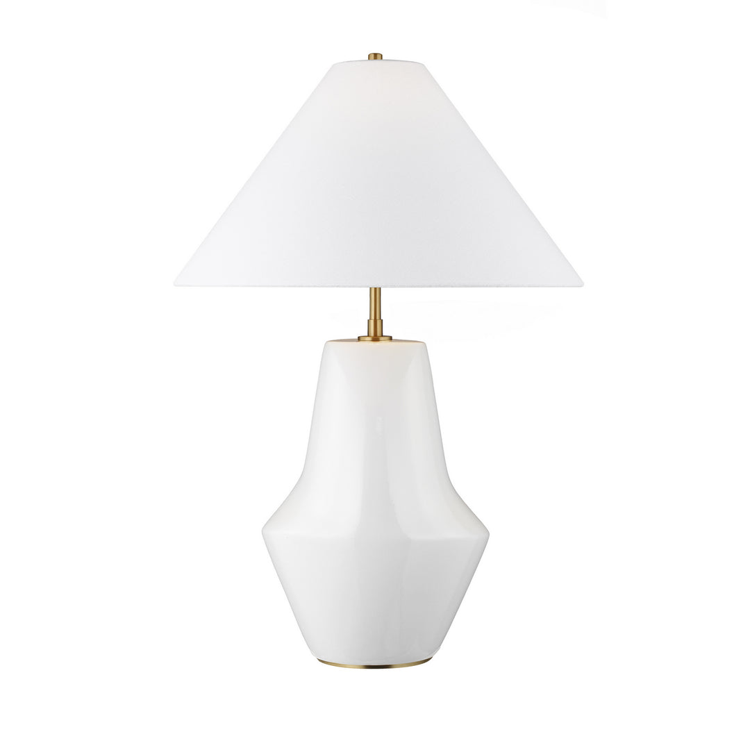 Visual Comfort Studio KT1221ARC1 Contour One Light Table Lamp Lamp White