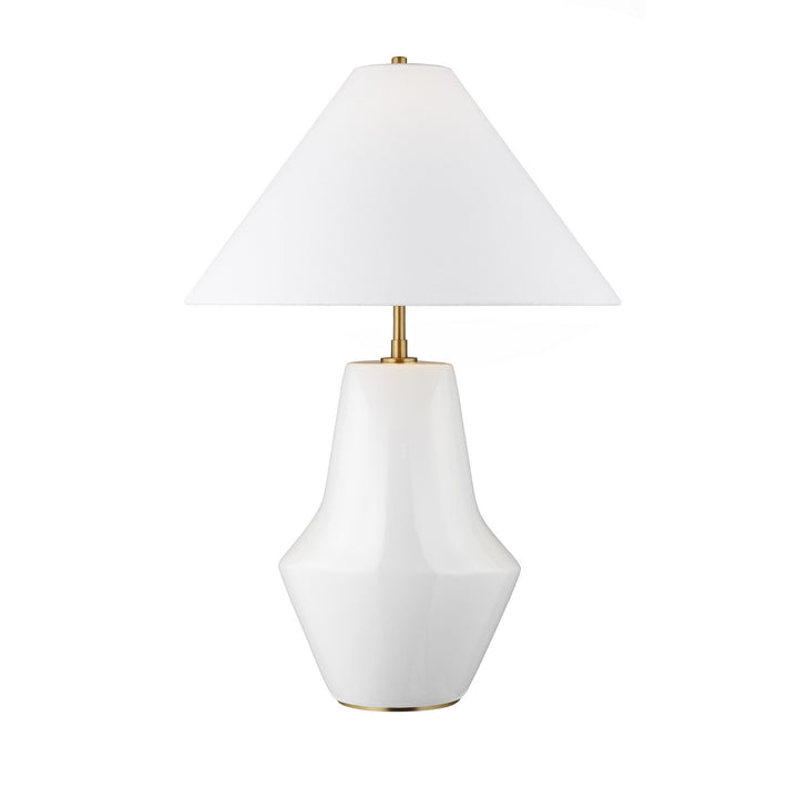 Visual Comfort Studio KT1221ARC1 Contour One Light Table Lamp Lamp White