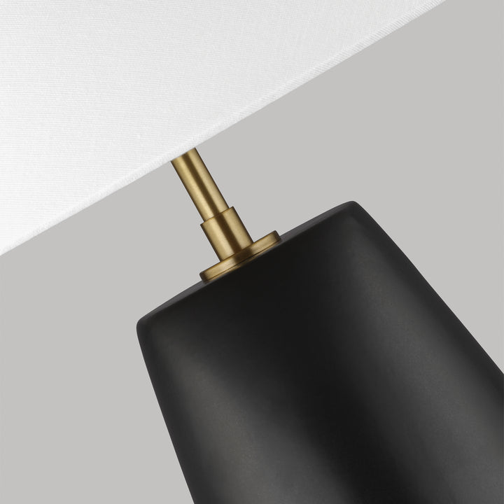 Visual Comfort Studio KT1221COL1 Contour One Light Table Lamp Lamp Black