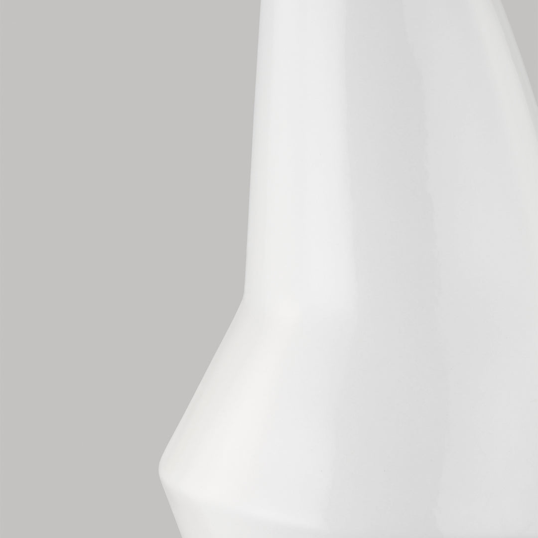 Visual Comfort Studio KT1231ARC1 Contour One Light Table Lamp Lamp White