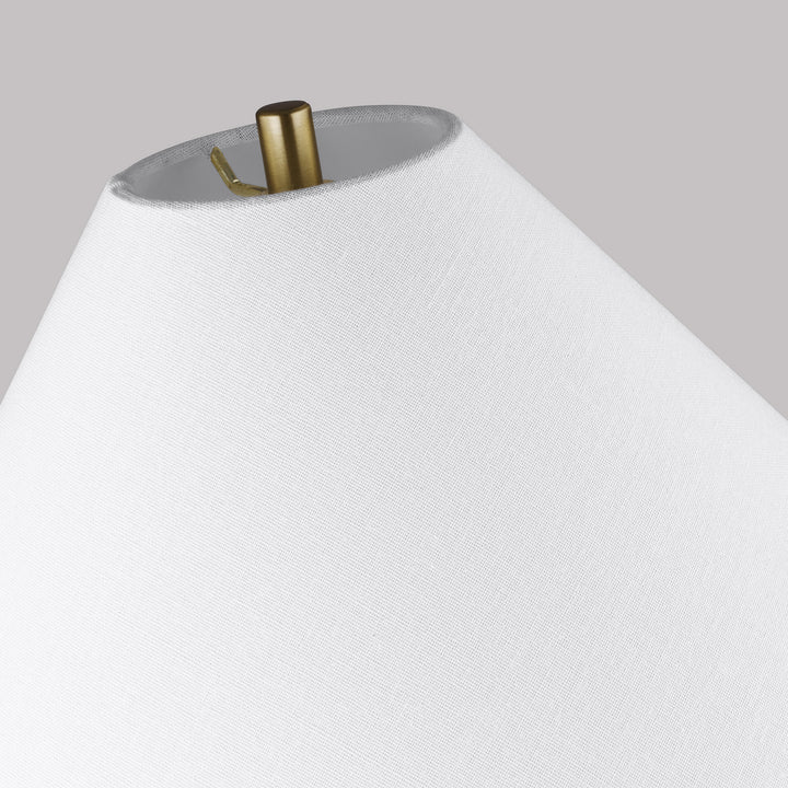 Visual Comfort Studio KT1231ARC1 Contour One Light Table Lamp Lamp White