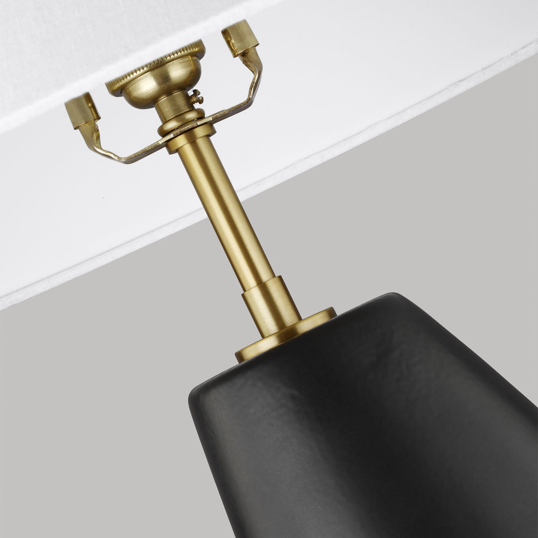 Visual Comfort Studio KT1231COL1 Contour One Light Table Lamp Lamp Black