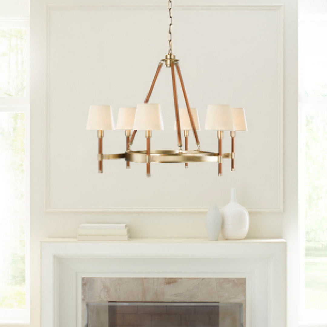 Visual Comfort Studio Katie LC1006TWB Chandelier Light - Time Worn Brass