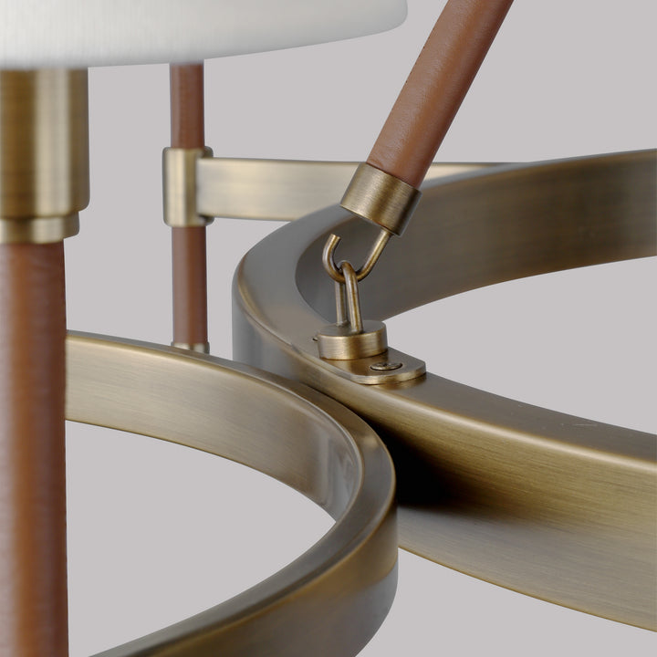 Visual Comfort Studio Katie LC1018TWB Chandelier Light - Time Worn Brass