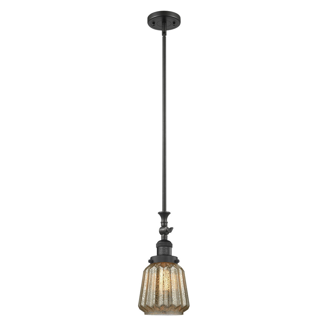 Innovations Franklin Restoration 206-BK-G146 Pendant Light - Matte Black