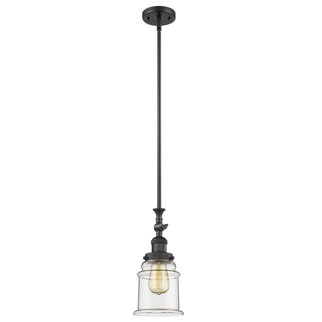 Innovations Franklin Restoration 206-BK-G182 Pendant Light - Matte Black