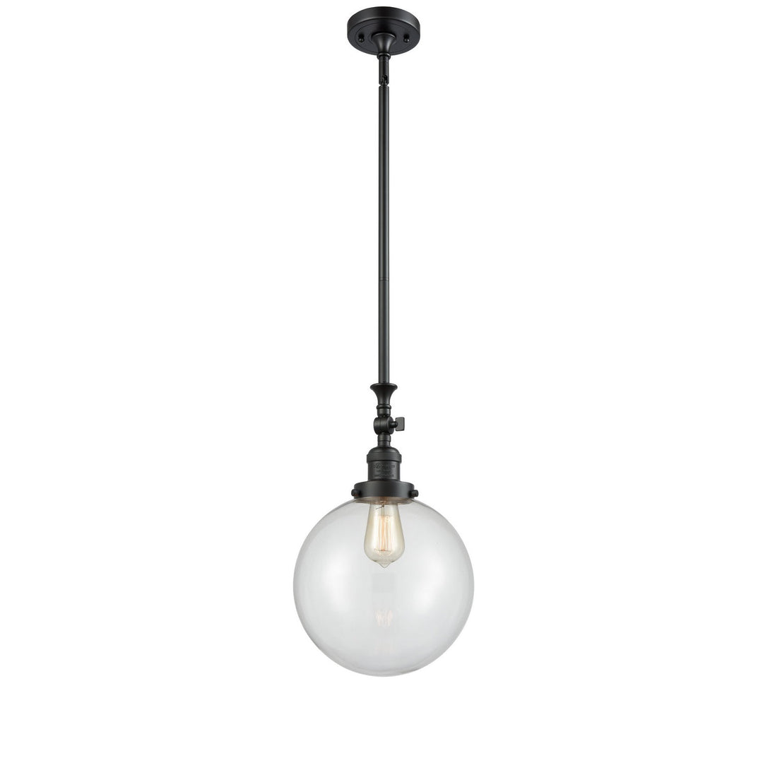 Innovations Franklin Restoration 206-BK-G202-10 Pendant Light - Matte Black