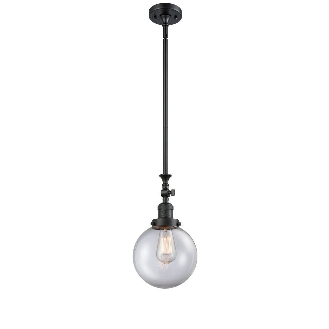 Innovations Franklin Restoration 206-BK-G202-8 Pendant Light - Matte Black