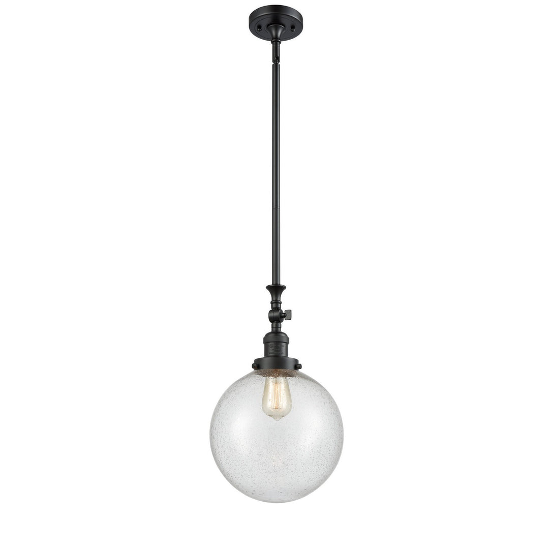 Innovations Franklin Restoration 206-BK-G204-10-LED Pendant Light - Matte Black