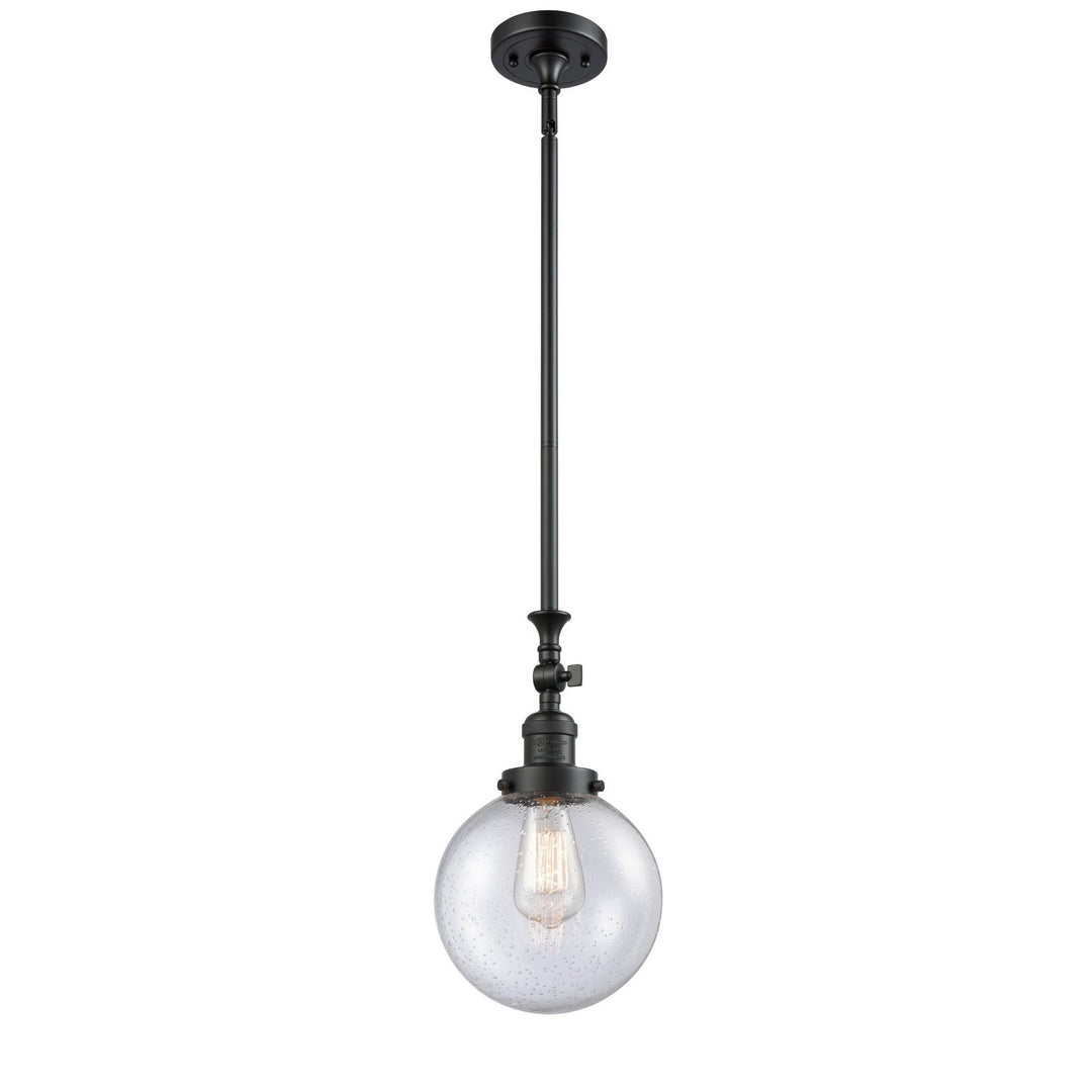 Innovations Franklin Restoration 206-BK-G204-8-LED Pendant Light - Matte Black