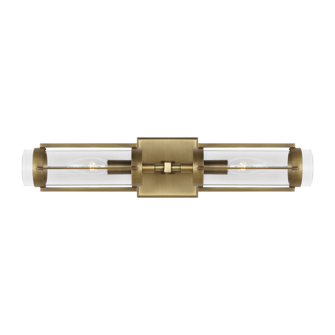 Visual Comfort Studio Flynn LV1002TWB Bath Vanity Light 20 in. wide - Time Worn Brass