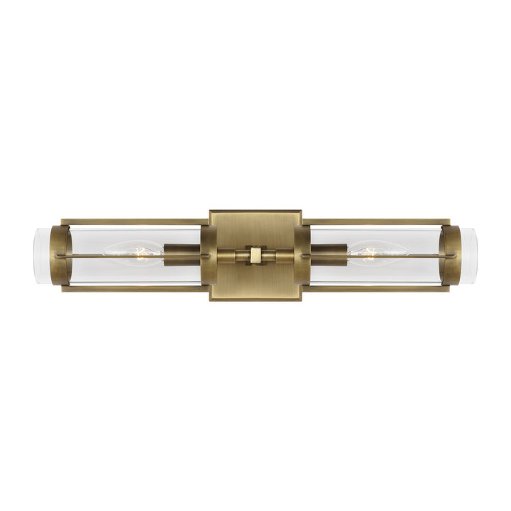 Visual Comfort Studio Flynn LV1002TWB Bath Vanity Light 20 in. wide - Time Worn Brass