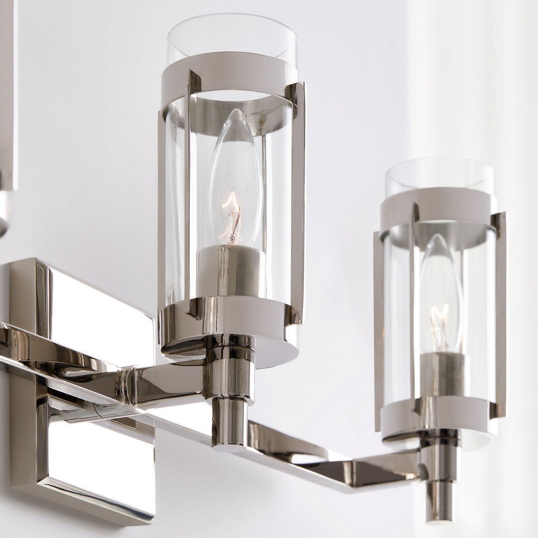Visual Comfort Studio Flynn LV1023PN Bath Vanity Light 24 in. wide - Polished Nickel